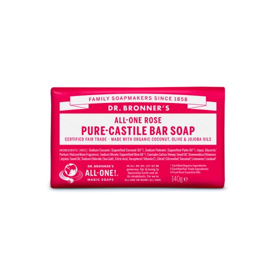 Dr Bronners saponetta rosa il posto bio