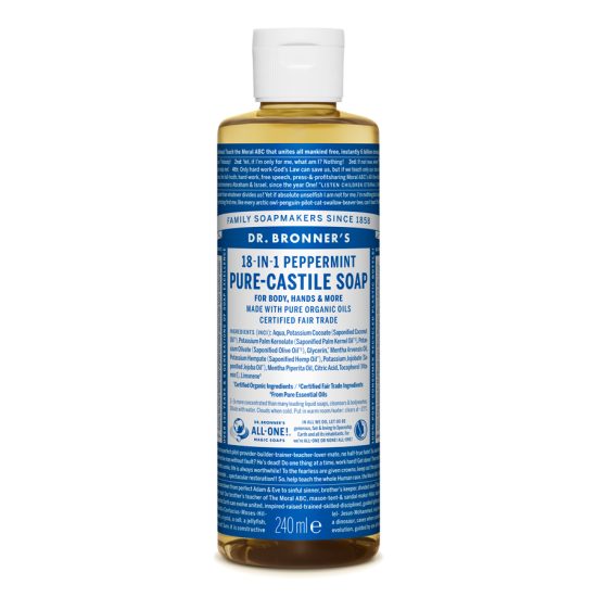 Dr Bronners sapone liquido menta piperita il posto bio
